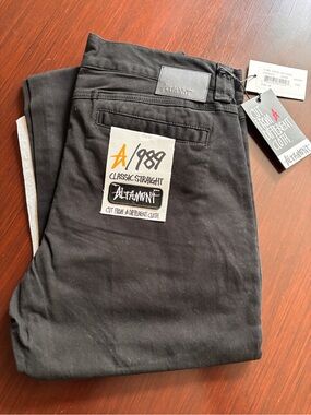 Altamont Black Classic Straight Stretch Chino Pants. Fits like a size 30w